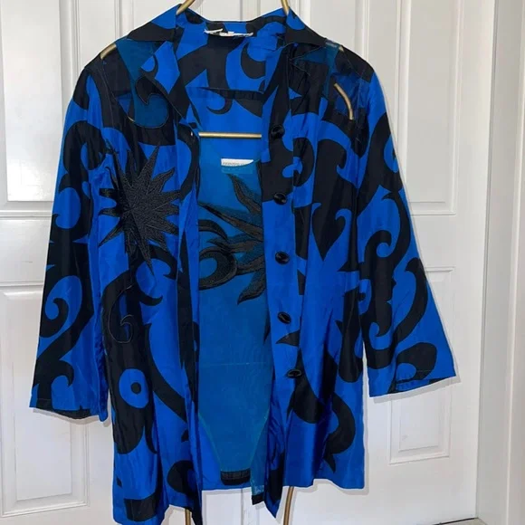 Gianfranco Ferre sheer bodysuit and matching silk blouse - Picture 1 of 13